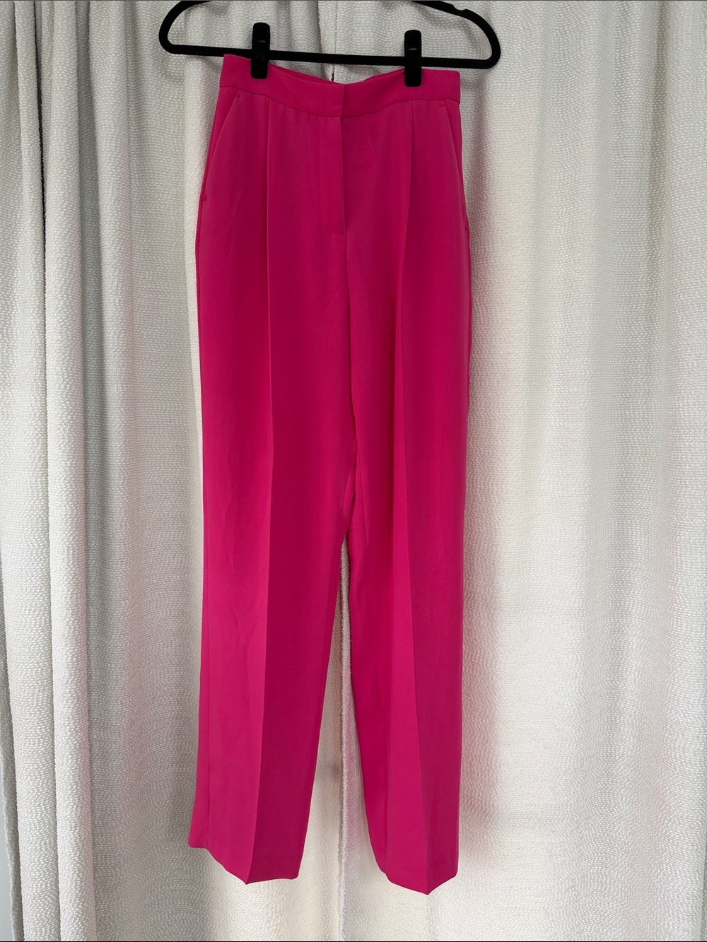 Zara Fuchsia High-Rise Tailored Women's Trousers size XS